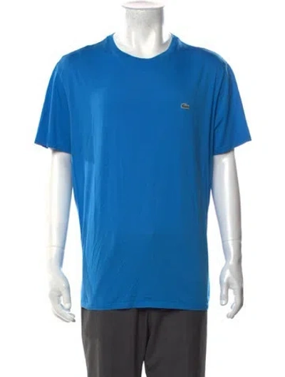 Pre-owned Lacoste Crew Neck Short Sleeve T-shirt In Blue