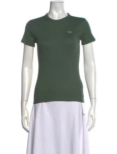 Pre-owned Lacoste Crew Neck Short Sleeve T-shirt In Green