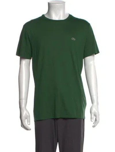 Pre-owned Lacoste Crew Neck Short Sleeve T-shirt In Green