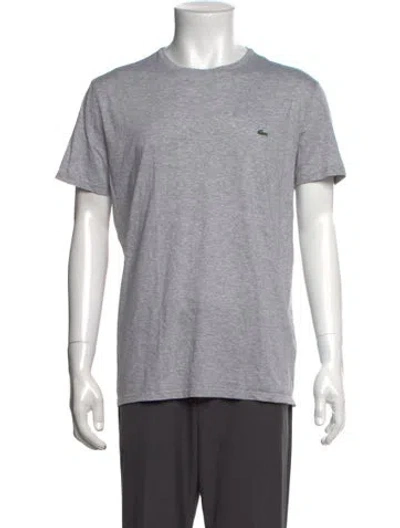 Pre-owned Lacoste Crew Neck Short Sleeve T-shirt In Grey