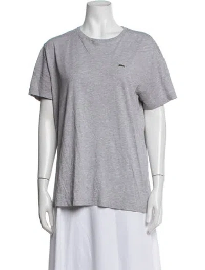 Pre-owned Lacoste Crew Neck Short Sleeve T-shirt In Grey