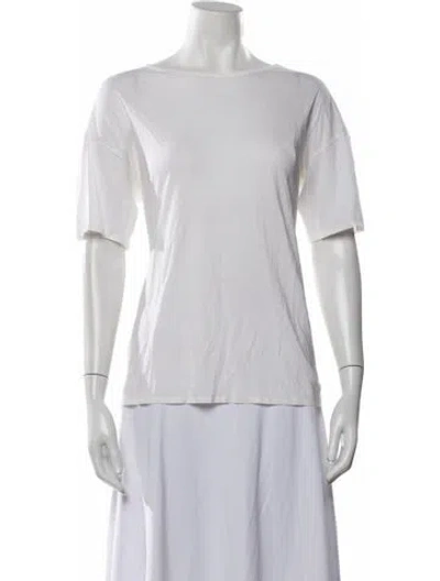 Pre-owned Lacoste Crew Neck Short Sleeve T-shirt In Neutral