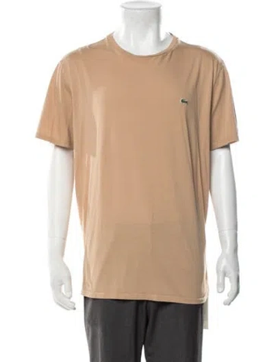 Pre-owned Lacoste Crew Neck Short Sleeve T-shirt In Neutrals