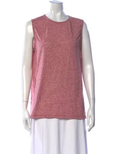 Pre-owned Lacoste Crew Neck Sleeveless Top In Pink
