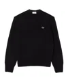 Lacoste Logo Patch Sweater Sweaters And Cardigans Blue In Black