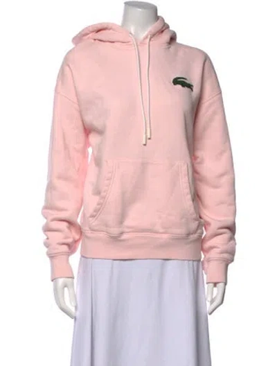 Pre-owned Lacoste Crew Neck Sweater In Pink