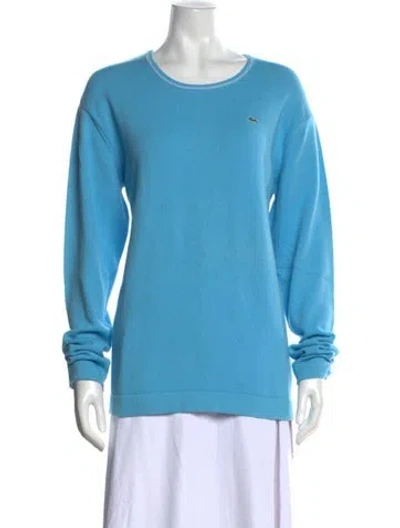 Pre-owned Lacoste Crew Neck Sweater W/ Tags In Blue