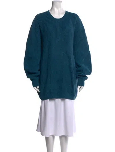 Pre-owned Lacoste Crew Neck Sweater W/ Tags In Blue
