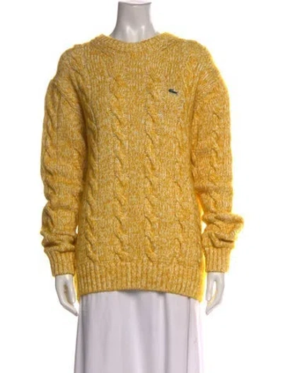 Pre-owned Lacoste Crew Neck Sweater W/ Tags In Yellow