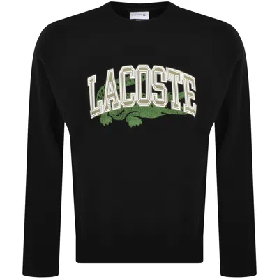 Lacoste Crew Neck Sweatshirt Black