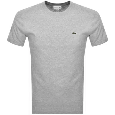 Lacoste Crew Neck T Shirt Grey In Gray