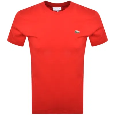 Lacoste Crew Neck T Shirt Red