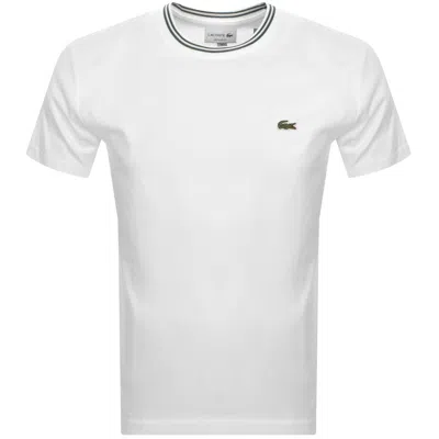 LACOSTE LACOSTE CREW NECK T SHIRT WHITE