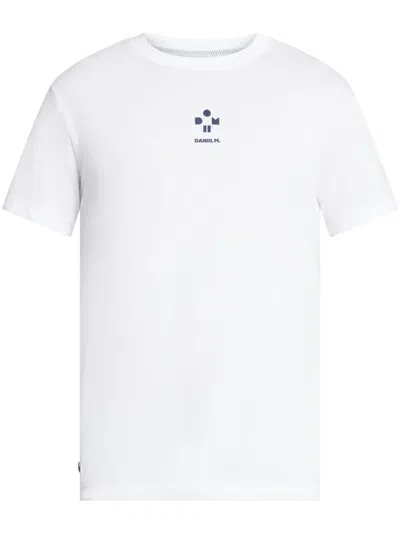 Lacoste White Cotton-blend T-shirt