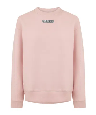 Lacoste Crew Sweater In Pink
