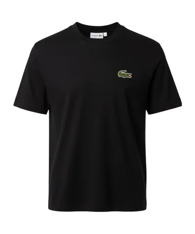 Lacoste Crewneck Shortsleeve Tshirt In Black