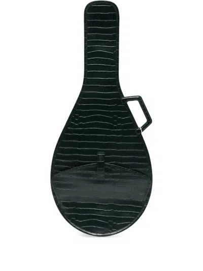 Lacoste Croc-embossed Racket Bag In Green