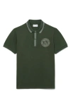 Lacoste Poloshirt Mit Patch-print In Green
