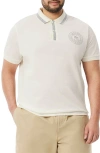 Lacoste Croc Embroidered Cotton Piqué Polo In Transparent