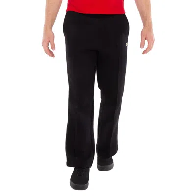 Lacoste Croc-embroidered Regular Fit Sweatpants In Black