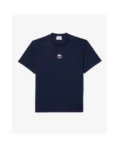 Lacoste Croc Mens T Shirt In Blue