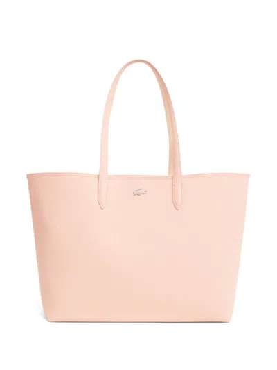 Lacoste Crocodile Appliqué Carry All Tote Bag In Neutral