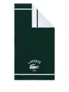 Lacoste Crocodile-embellishment Beach Towel In Green