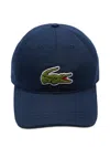 Lacoste Crocodile-logo Baseball Cap In Blue