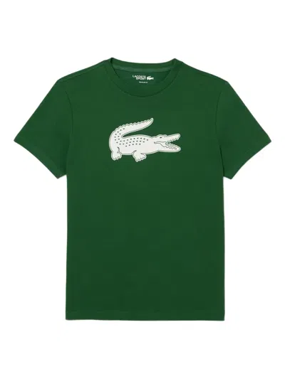 Lacoste Crocodile-logo T-shirt In Green