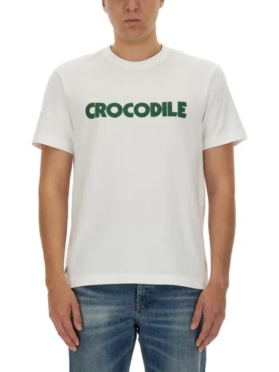 Lacoste Crocodile T-shirt In White