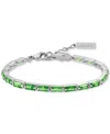 Lacoste Crystal Flex Bracelet In Green