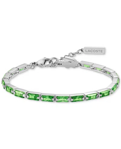 Lacoste Crystal Flex Bracelet In Green