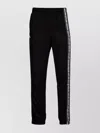 Lacoste Cuffed Trousers With Elastic Waistband And Side Stripe