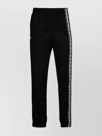 Lacoste Cuffed Trousers With Elastic Waistband And Side Stripe