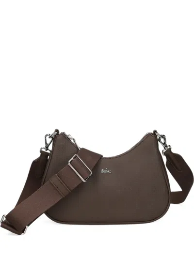 Lacoste Daily City Shoulder Bag In Brown