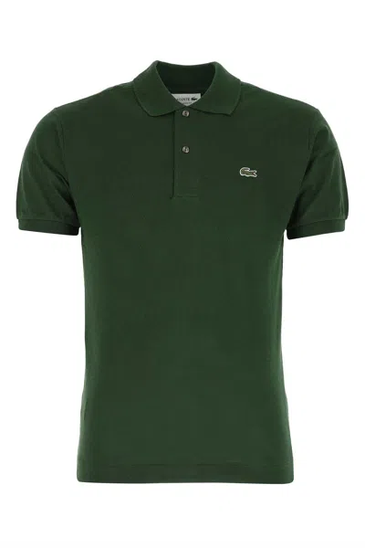 Lacoste Dark Green Piquet Polo Shirt In 132