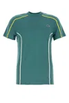 Lacoste Dark Green Polyester T-shirt In Multi