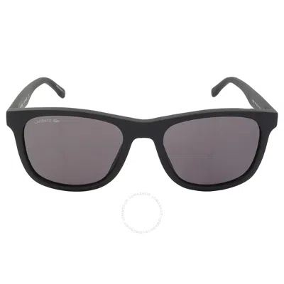 Lacoste Dark Grey Rectangular Unisex Sunglasses L929se 001 53 In Gray