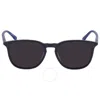 Lacoste Dark Grey Square Unisex Sunglasses L813s 424 54 In Blue / Dark / Grey