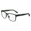 Lacoste Dark Gunmetal Square Men's Eyeglasses L2293 033 54