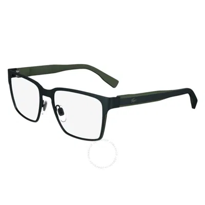 Lacoste Dark Gunmetal Square Men's Eyeglasses L2293 033 54