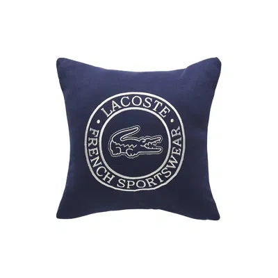 Lacoste Decorative Pillow In Navy Animal 1