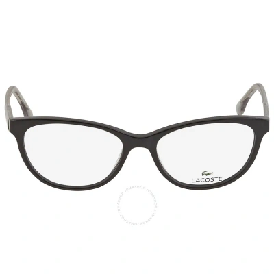 Lacoste Demo Cat Eye Ladies Eyeglasses L2850 001 53 In Black