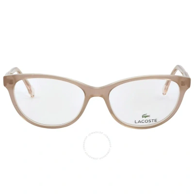 Lacoste Demo Cat Eye Ladies Eyeglasses L2850 662 53 In Rose