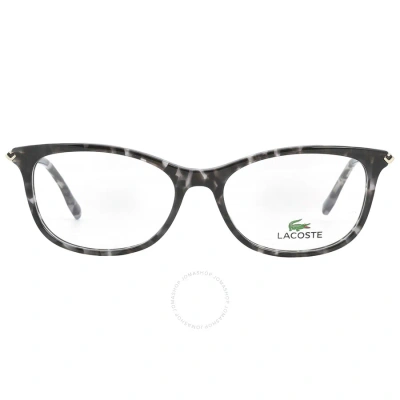 Lacoste Demo Cat Eye Ladies Eyeglasses L2863 215 53 In Black