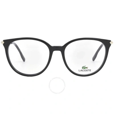 Lacoste Demo Oval Ladies Eyeglasses L2878 001 55 In Black