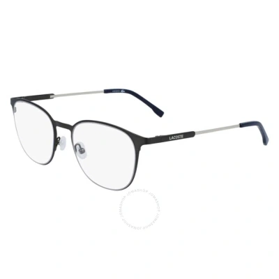Lacoste Demo Oval Men's Eyeglasses L2288 021 51 In Dark / Grey