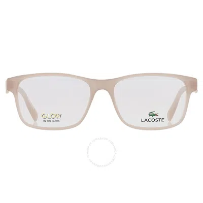 Lacoste Demo Rectangular Kids Eyeglasses L3649 035 52 In Pink