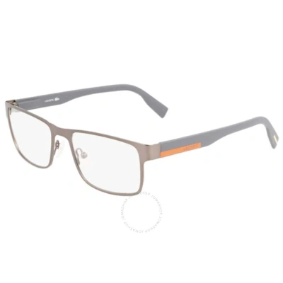 Lacoste Demo Rectangular Men's Eyeglasses L2283 029 53 In Dark / Ruthenium
