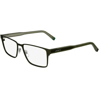 Lacoste Demo Rectangular Men's Eyeglasses L2297 275 54 In Black